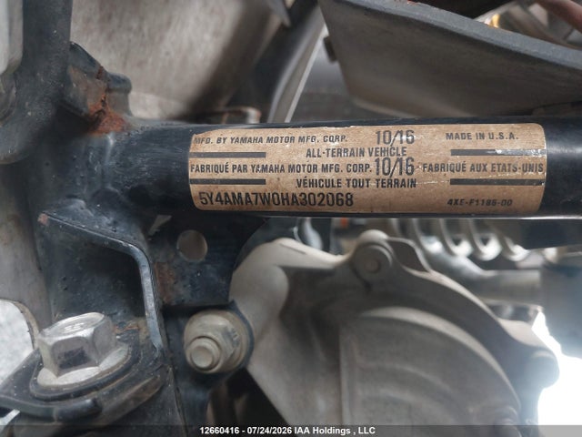 Yamaha Yfm700 Fwad 2017 5Y4AMA7W0HA302068 Image 9
