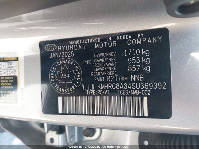 Hyundai Venue Sel/limited 2025 KMHRC8A34SU369392 Image 9