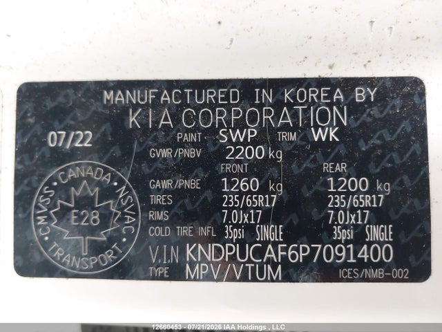 KIA Sportage 2023 KNDPUCAF6P7091400 Image 18