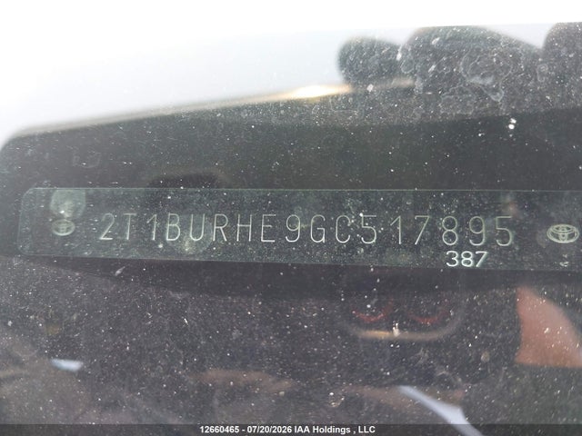 2T1BURHE9GC517895 Toyota Corolla S