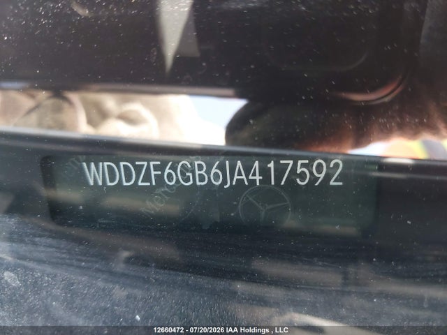 12660472 :رقم المزاد ، WDDZF6GB6JA417592 vin ، 2018 Mercedes-benz E 400 4matic مزاد بيع