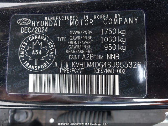 Продажа на аукционе авто 2025 Hyundai Elantra, vin: KMHLM4DG4SU955326, номер лота: 12660506