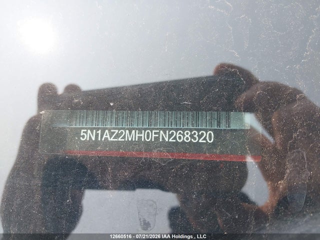 Продажа на аукционе авто 2015 Nissan Murano S/sl/sv/platinum, vin: 5N1AZ2MH0FN268320, номер лота: 12660516