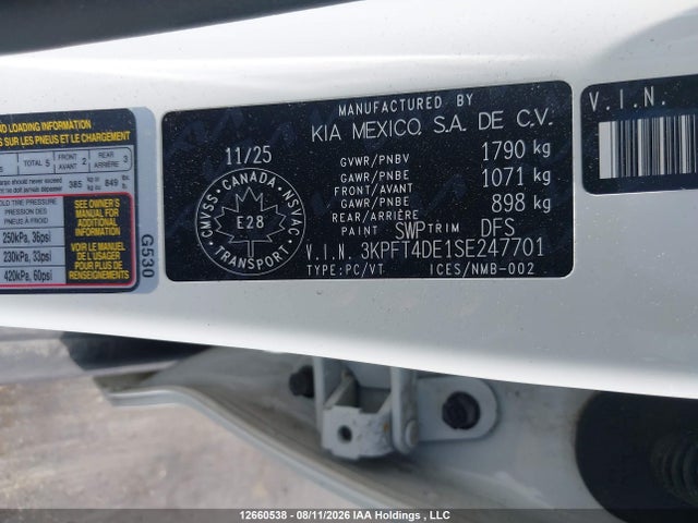 KIA K4 Lx 2025 3KPFT4DE1SE247701 Image 9