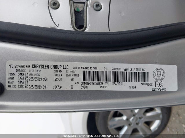 Продажа на аукционе авто 2011 Dodge Journey R/t, vin: 3D4PH6FG4BT550826, номер лота: 12660559