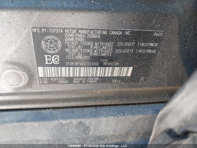 Toyota RAV4 2025 2T3B1RFV6SC531345 Image 9