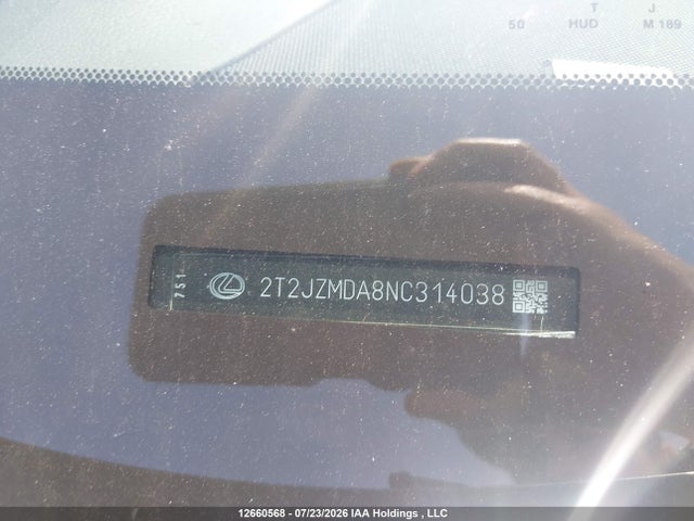 Aukcja sprzedaży 2022 Lexus Rx 350, vin: 2T2JZMDA8NC314038, numer aukcji: 12660568