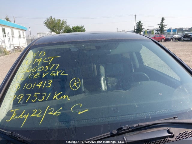 2012 Honda Cr-v Exl მანქანა იყიდება აუქციონზე, vin: 2HKRM4H78CH101413, აუქციონის ნომერი: 12660577