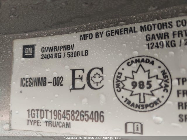Продаж на аукціоні авто 2005 Gmc Canyon, vin: 1GTDT196458265406, номер лоту: 12660584
