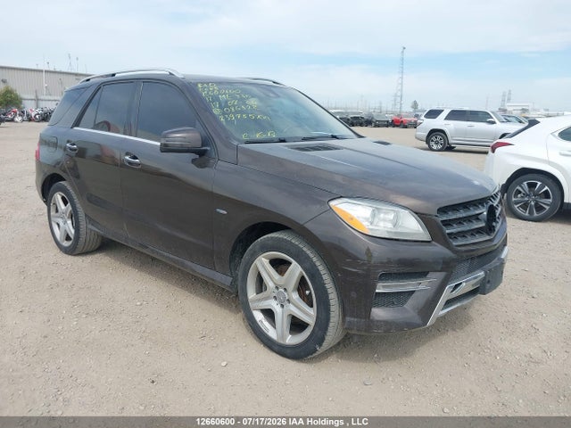 Aukcja sprzedaży 2012 Mercedes-benz Ml 350 Bluetec 4matic, vin: 4JGDA2EB1CA086322, numer aukcji: 12660600