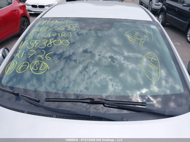 2018 Hyundai Elantra მანქანა იყიდება აუქციონზე, vin: KMHD84LF3JU593800, აუქციონის ნომერი: 12660638