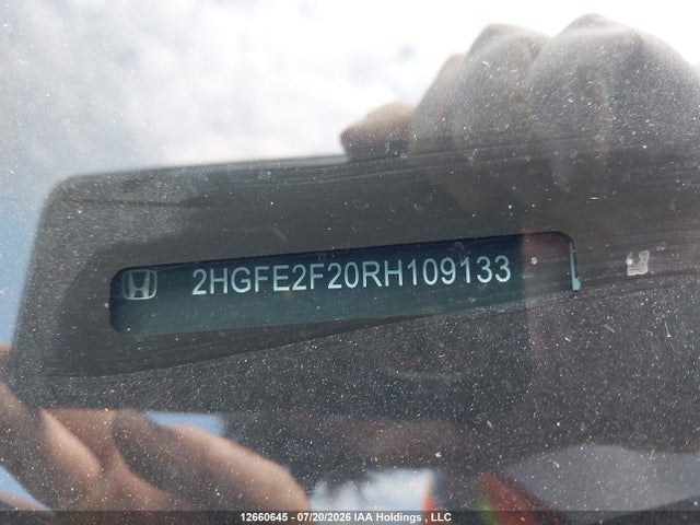 Honda Civic Lx-b 2024 2HGFE2F20RH109133 Image 9