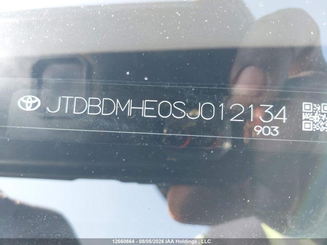 12660664 :رقم المزاد ، JTDBDMHE0SJ012134 vin ، 2025 Toyota Corolla Hybrid مزاد بيع