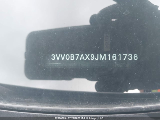 2018 Volkswagen Tiguan S მანქანა იყიდება აუქციონზე, vin: 3VV0B7AX9JM161736, აუქციონის ნომერი: 12660683