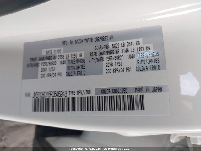 Mazda Cx-9 Touring 2023 JM3TCBCY6P0646243 Image 17