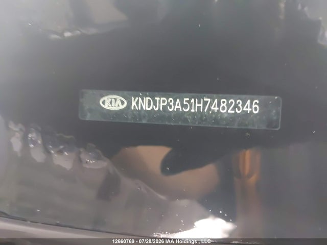 12660769 :رقم المزاد ، KNDJP3A51H7482346 vin ، 2017 Kia Soul Ex/ex Premium/ex Tech/ex+ مزاد بيع