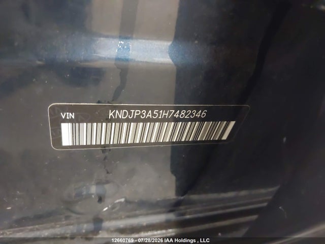 12660769 :رقم المزاد ، KNDJP3A51H7482346 vin ، 2017 Kia Soul Ex/ex Premium/ex Tech/ex+ مزاد بيع