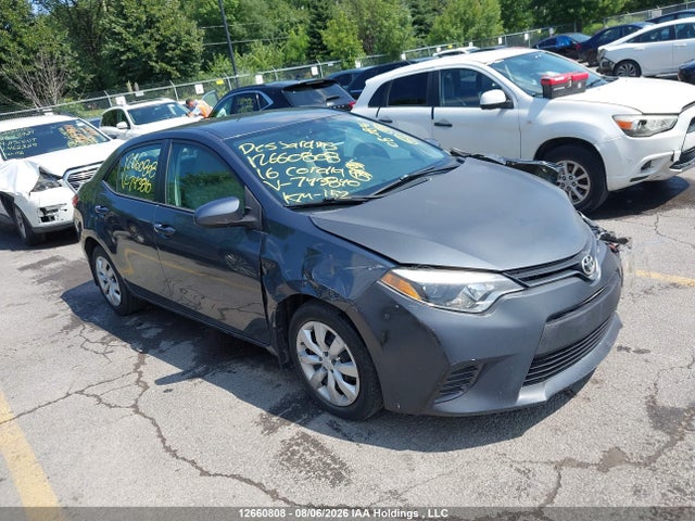 Auction sale of the 2016 Toyota Corolla L/le/le Pls/prm/s/s Pls, vin: 2T1BURHE7GC743840, lot number: 12660808