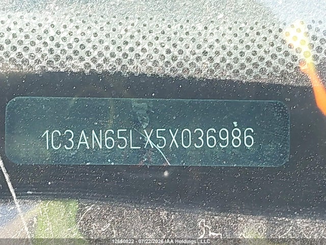 Продаж на аукціоні авто 2005 Chrysler Crossfire Limited, vin: 1C3AN65LX5X036986, номер лоту: 12660822