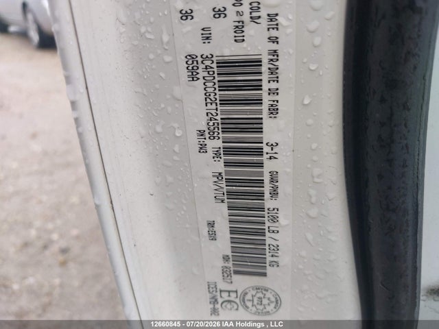 3C4PDCCG2ET245566 Dodge Journey Sxt