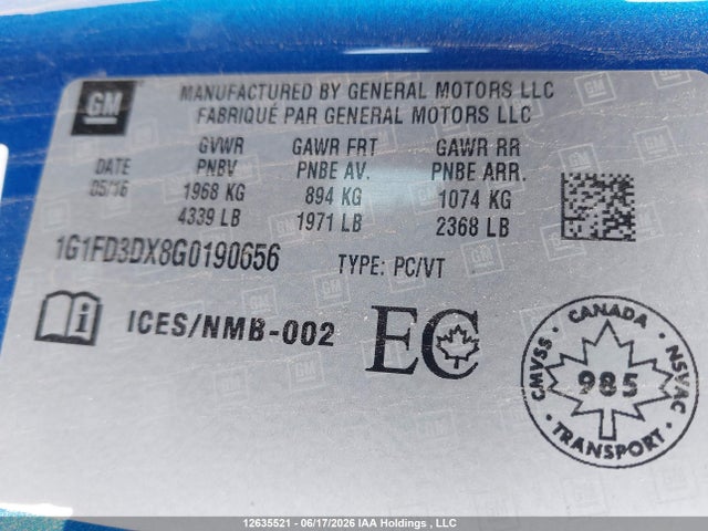 Chevrolet Camaro 2lt 2016 1G1FD3DX8G0190656 Image 18