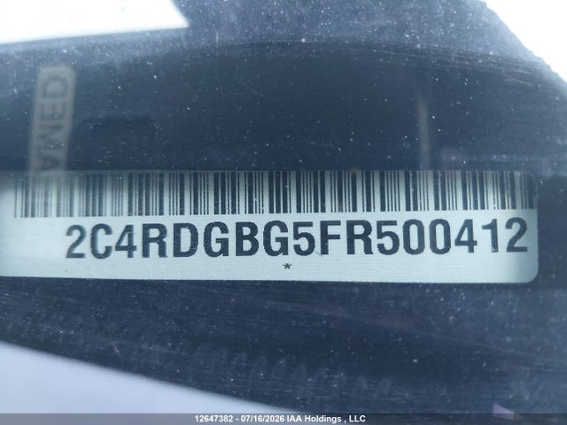 Dodge Grand Caravan Se/sxt 2015 2C4RDGBG5FR500412 Image 19