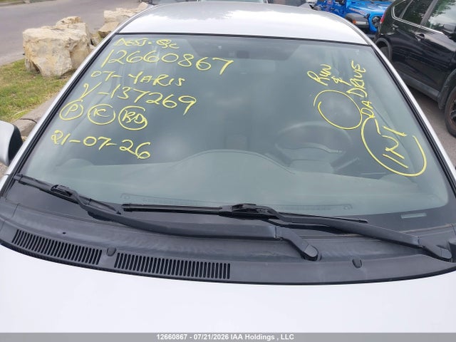 12660867 :رقم المزاد ، JTDBT923371137269 vin ، 2007 Toyota Yaris مزاد بيع