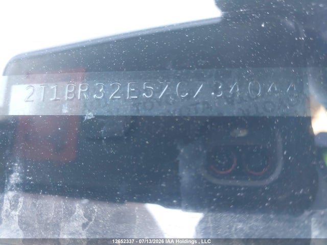 Продаж на аукціоні авто 2007 Toyota Corolla Ce/le/sport, vin: 2T1BR32E57C734044, номер лоту: 12652337