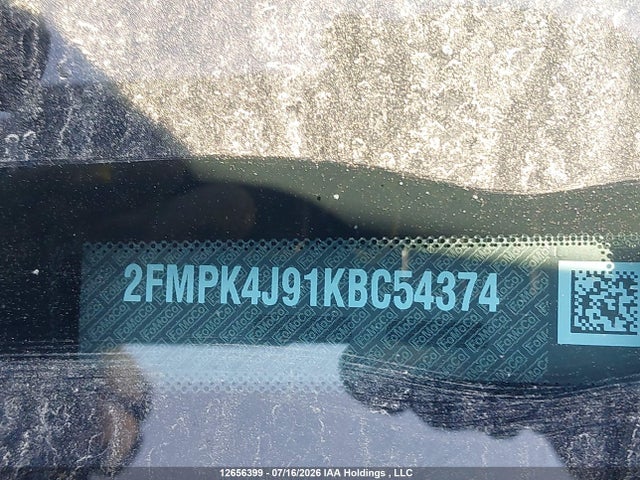 Aukcja sprzedaży 2019 Ford Edge Sel, vin: 2FMPK4J91KBC54374, numer aukcji: 12656399