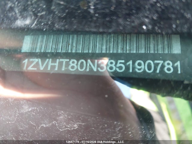 Aukcja sprzedaży 2008 Ford Mustang V6, vin: 1ZVHT80N385190781, numer aukcji: 12657179