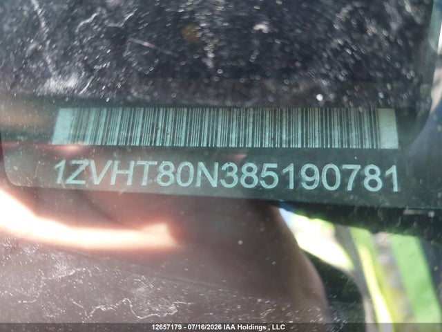 Aukcja sprzedaży 2008 Ford Mustang V6, vin: 1ZVHT80N385190781, numer aukcji: 12657179