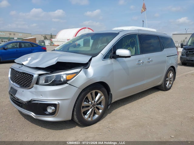 12660923 :رقم المزاد ، KNDME5C12F6075504 vin ، 2015 Kia Sedona Sxl مزاد بيع