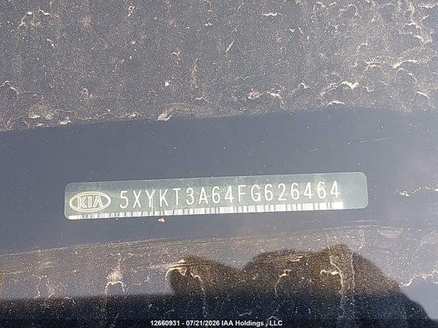 Продажа на аукционе авто 2015 Kia Sorento, vin: 5XYKT3A64FG626464, номер лота: 12660931