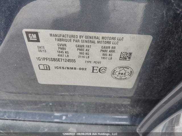 Chevrolet Cruze 2lt 2014 1G1PF5SB5E7124555 Image 20