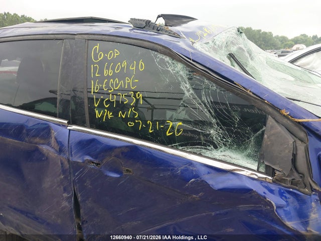 Продажа на аукционе авто 2016 Ford Escape Se, vin: 1FMCU9G97GUC47539, номер лота: 12660940