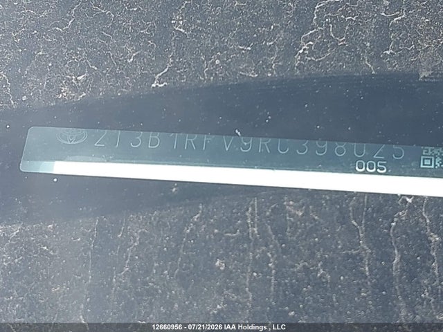 12660956 :رقم المزاد ، 2T3B1RFV9RC398025 vin ، 2024 Toyota Rav4 Le مزاد بيع