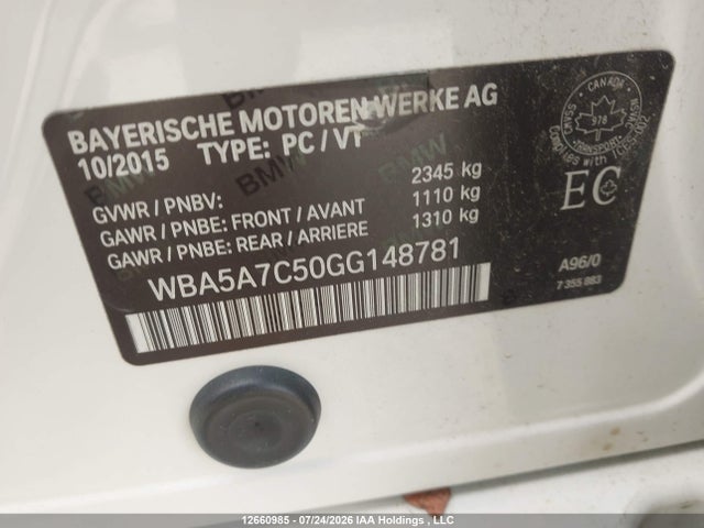 BMW 528i Xdrive 2016 WBA5A7C50GG148781 Image 9