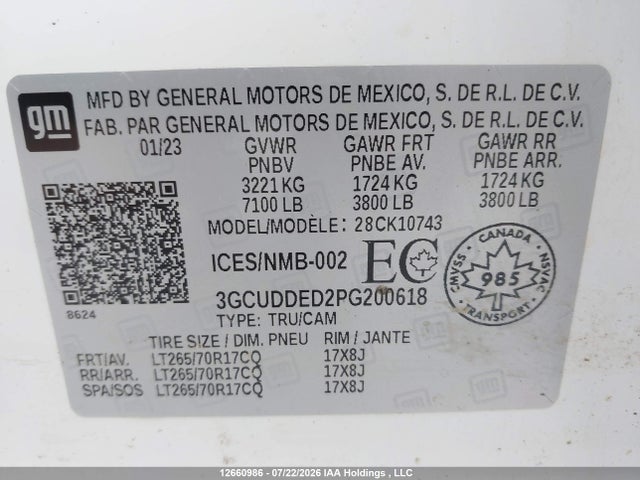 Chevrolet Silverado K1500 Lt 2023 3GCUDDED2PG200618 Image 17