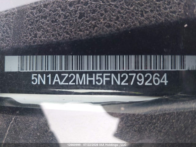 Продаж на аукціоні авто 2015 Nissan Murano, vin: 5N1AZ2MH5FN279264, номер лоту: 12660999