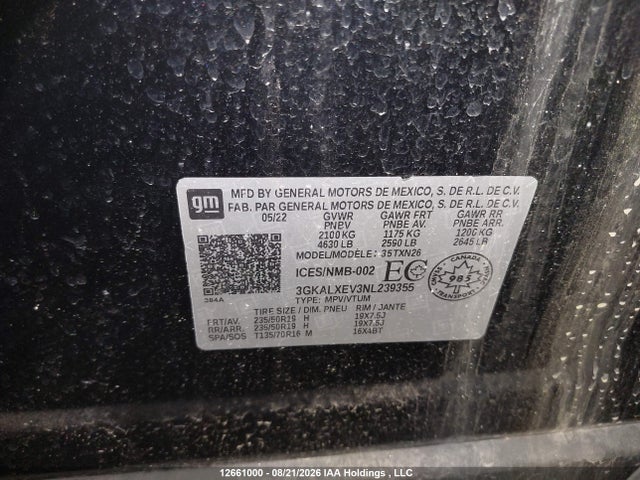 3GKALXEV3NL239355 GMC Terrain Denali