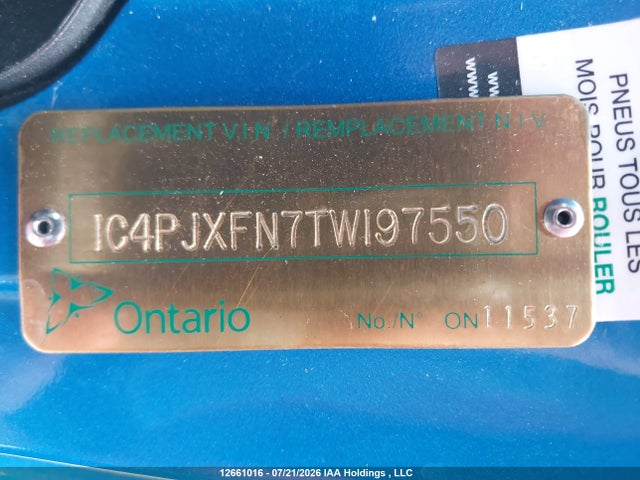 1C4PJXFN7TW197550 Jeep Wrangler Rubicon