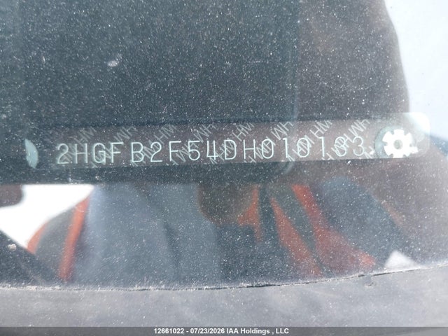 2013 Honda Civic Ex მანქანა იყიდება აუქციონზე, vin: 2HGFB2F54DH010133, აუქციონის ნომერი: 12661022