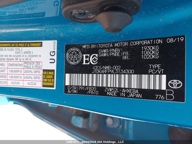 Toyota PRIUS PRIME 2020 JTDKARFP9L3134300 Image 20