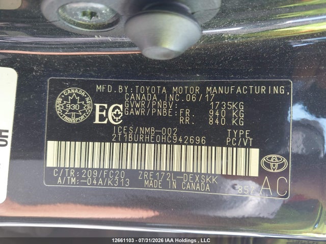 Toyota COROLLA SE 2017 2T1BURHE0HC942696 Image 21