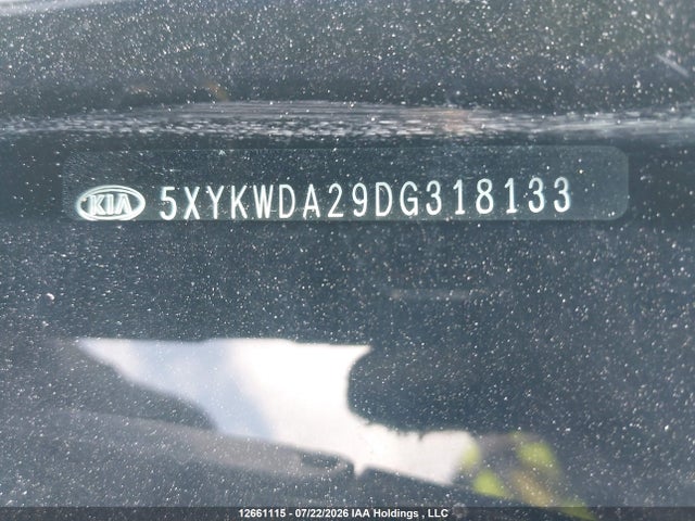 2013 Kia Sorento მანქანა იყიდება აუქციონზე, vin: 5XYKWDA29DG318133, აუქციონის ნომერი: 12661115