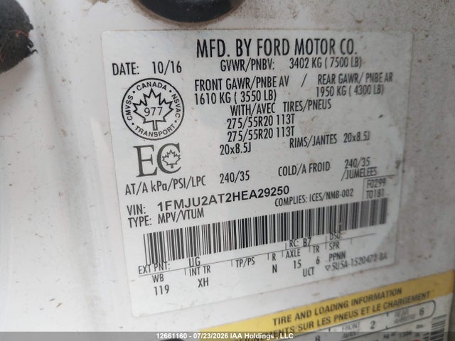 Ford Expedition Limited 2017 1FMJU2AT2HEA29250 Image 18