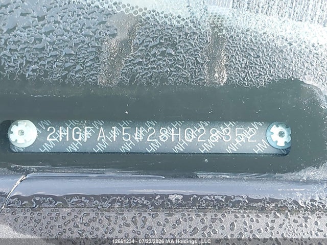 Aukcja sprzedaży 2008 Honda Civic Dx-g, vin: 2HGFA15428H028352, numer aukcji: 12661234