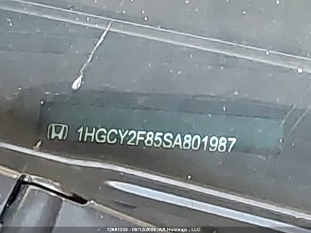 12661235 :رقم المزاد ، 1HGCY2F85SA801987 vin ، 2025 Honda Accord Touring Hybrid مزاد بيع