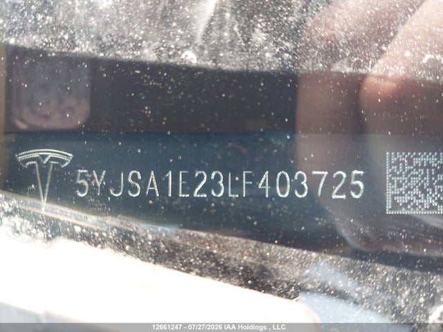 Tesla MODEL S 2020 5YJSA1E23LF403725 Image 18