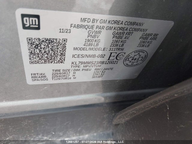 Chevrolet Trailblazer Ls 2024 KL79MMS23RB120021 Image 9